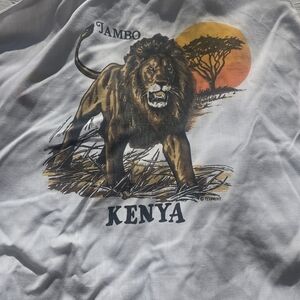 70's Vintage White Jambo Kenya Shirt
